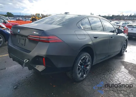 2024 BMW I5 M60 z USA, uszkodzony, nr VIN WBY43FK0XRCS94655